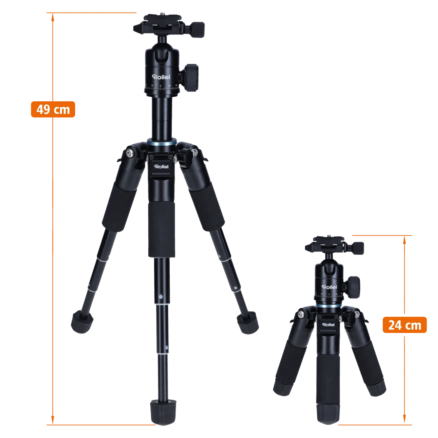 Rollei Compact Traveler Mini M-1 Stativ Schwarz – Bild 6