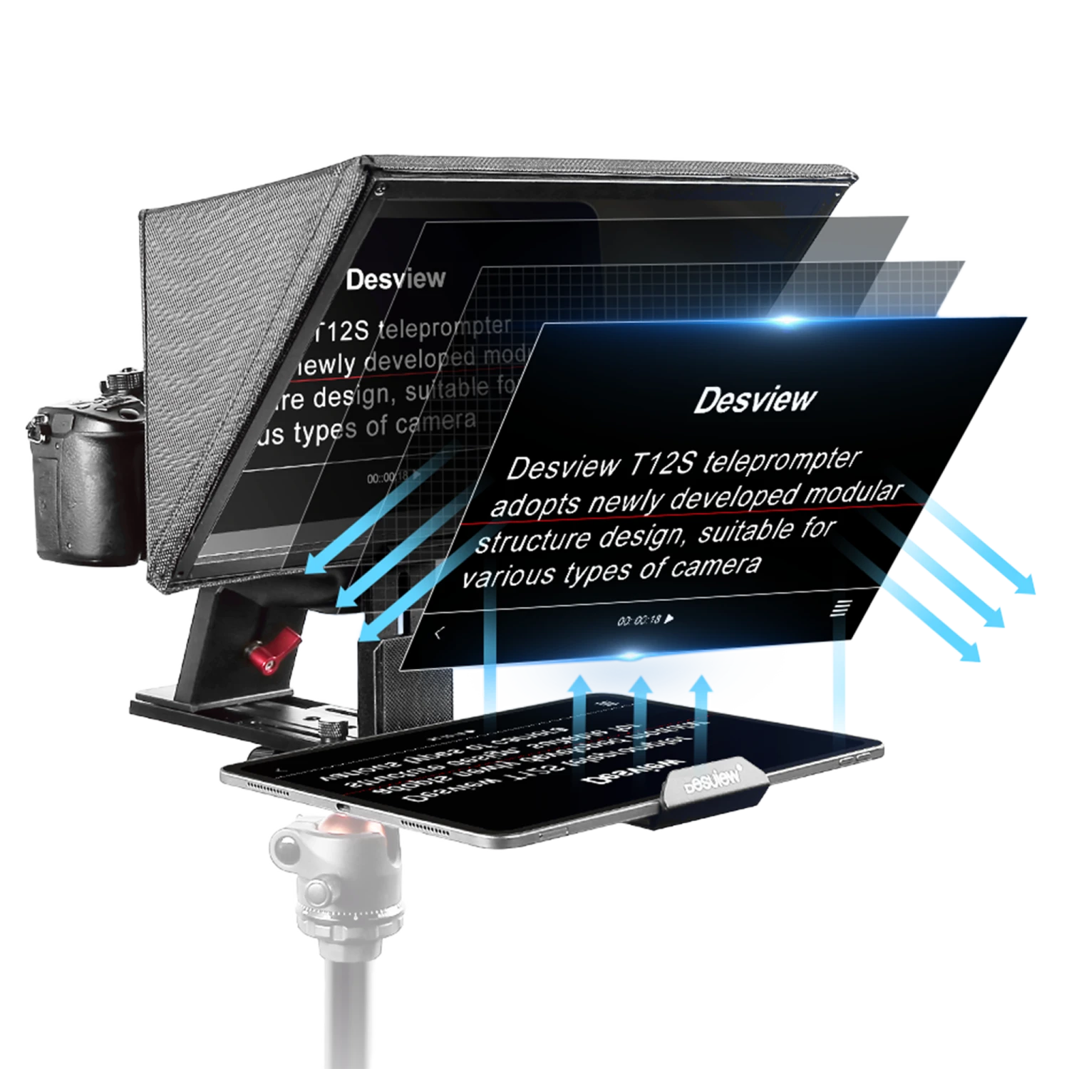 Rollei Desview T12S - Teleprompter Für 12,9" Smartphones & Tablets – Bild 2