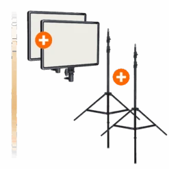 Rollei Bundle 2x LUMIS LED-Panel Bi-Color Inkl. Stativ